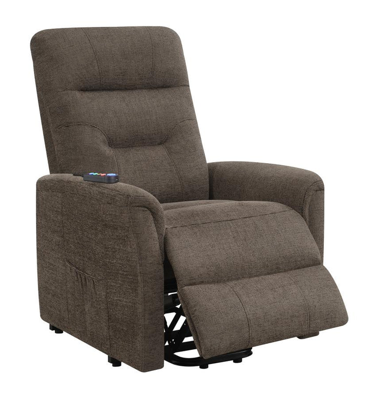 Power Lift Recliner with Storage Pocket Brown_10