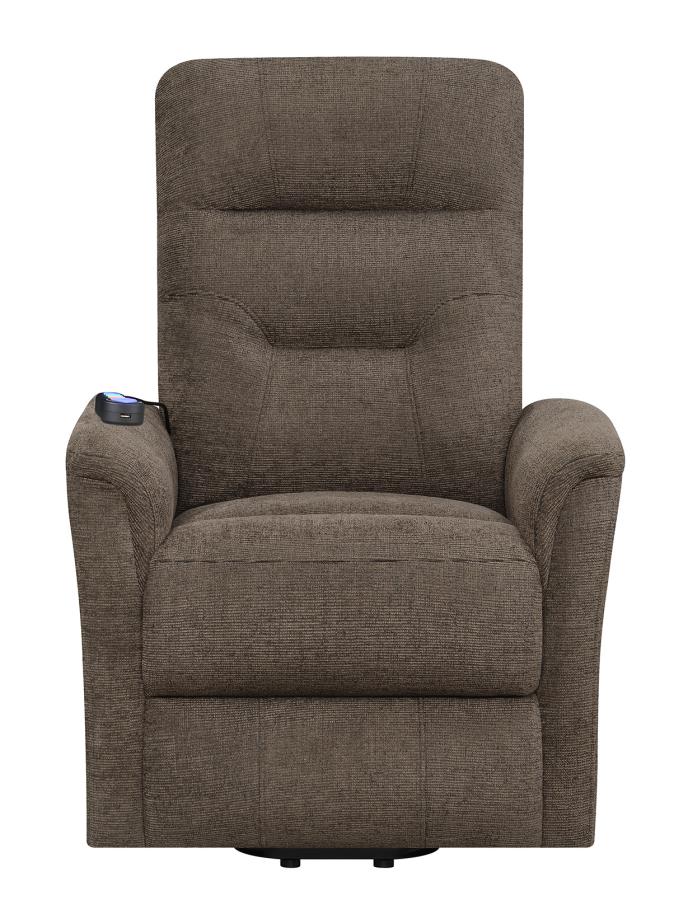 Power Lift Recliner with Storage Pocket Brown_12