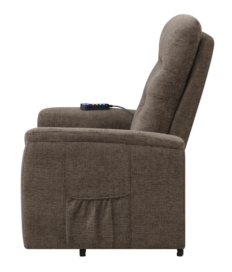 Power Lift Recliner with Storage Pocket Brown_13