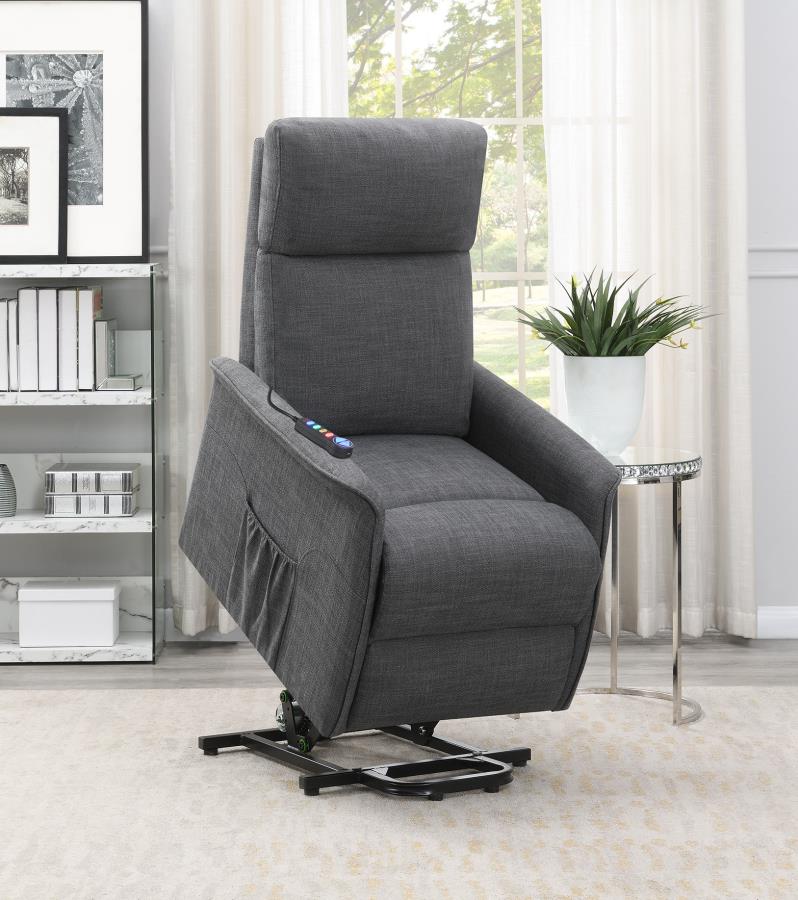 Power Lift Recliner with Wired Remote Charcoal_0