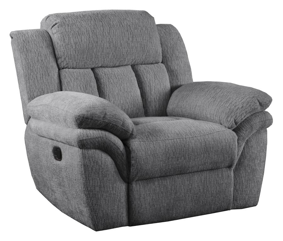 Bahrain Upholstered Power Glider Recliner Charcoal_0