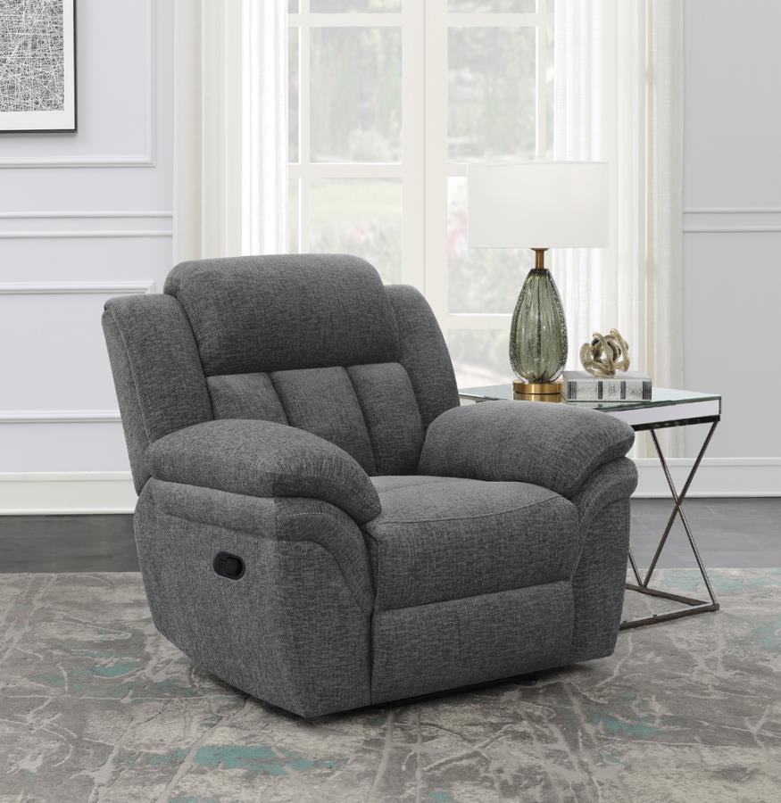 Bahrain Upholstered Glider Recliner Charcoal_1