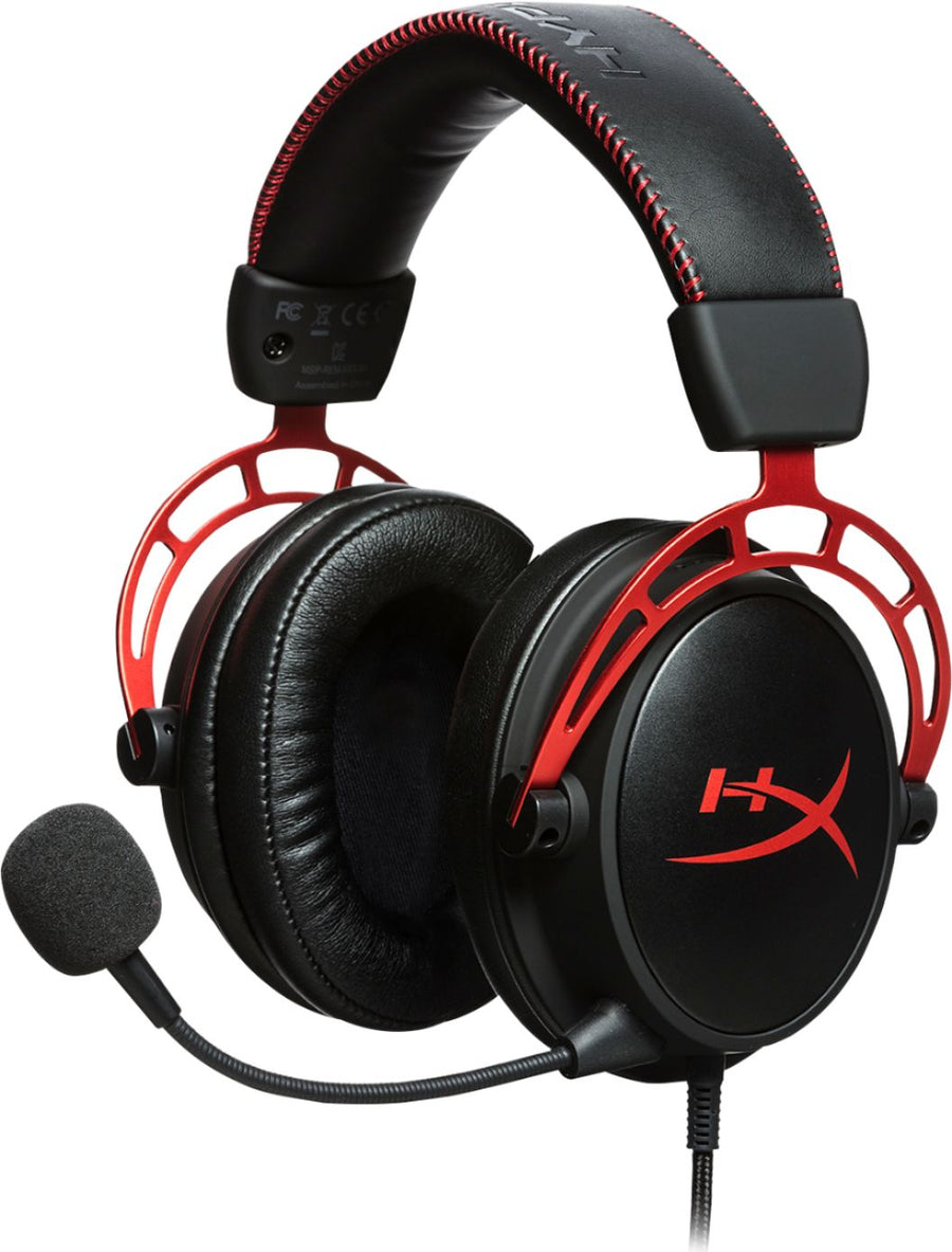 HyperX - Cloud Alpha Wired Stereo Gaming Headset for PC, Xbox X|S, Xbox One, PS5, PS4, Nintendo Switch, and Mobile - Red/black_0