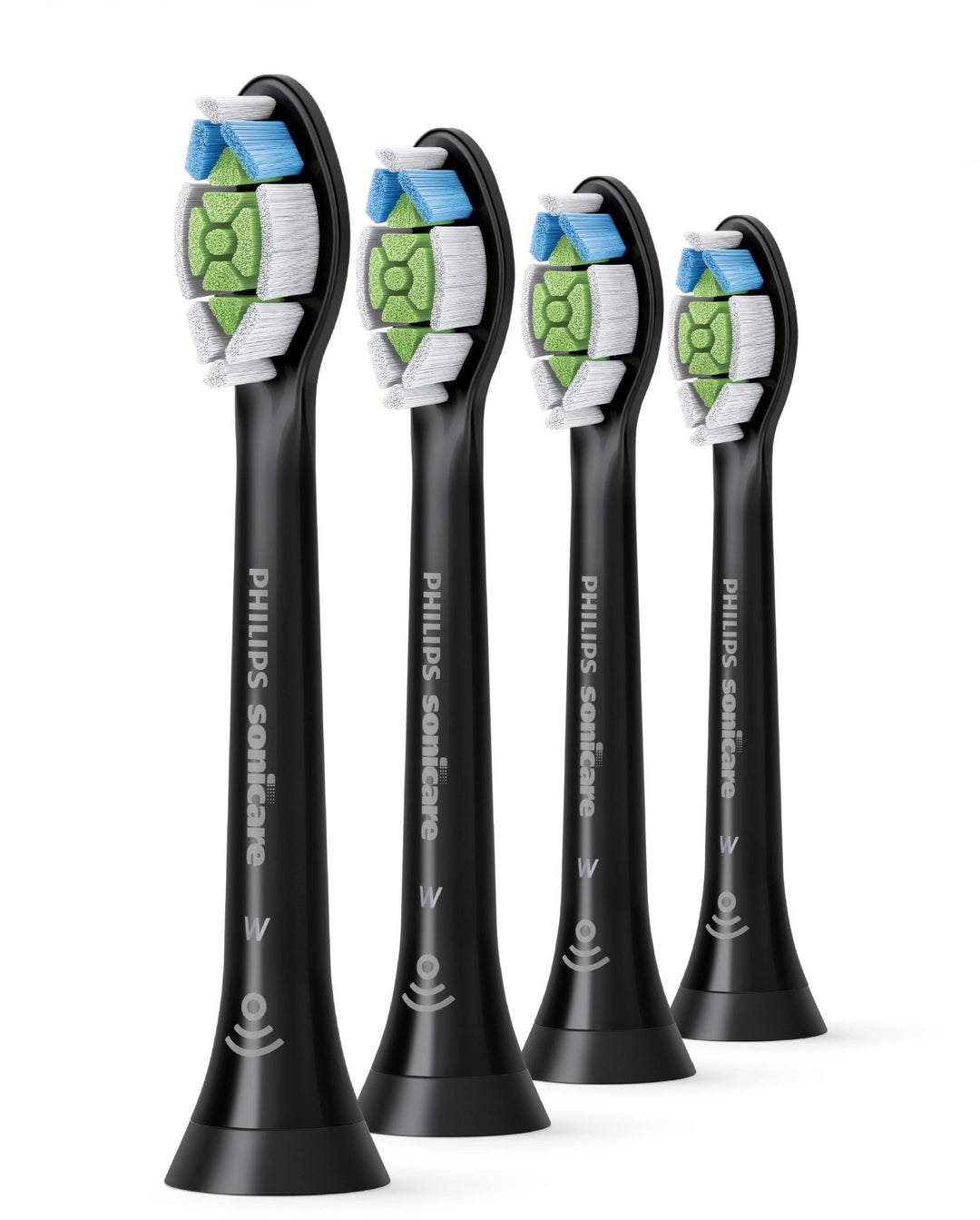 Philips Sonicare - DiamondClean Replacement Toothbrush Heads (4-pack) - Black_0