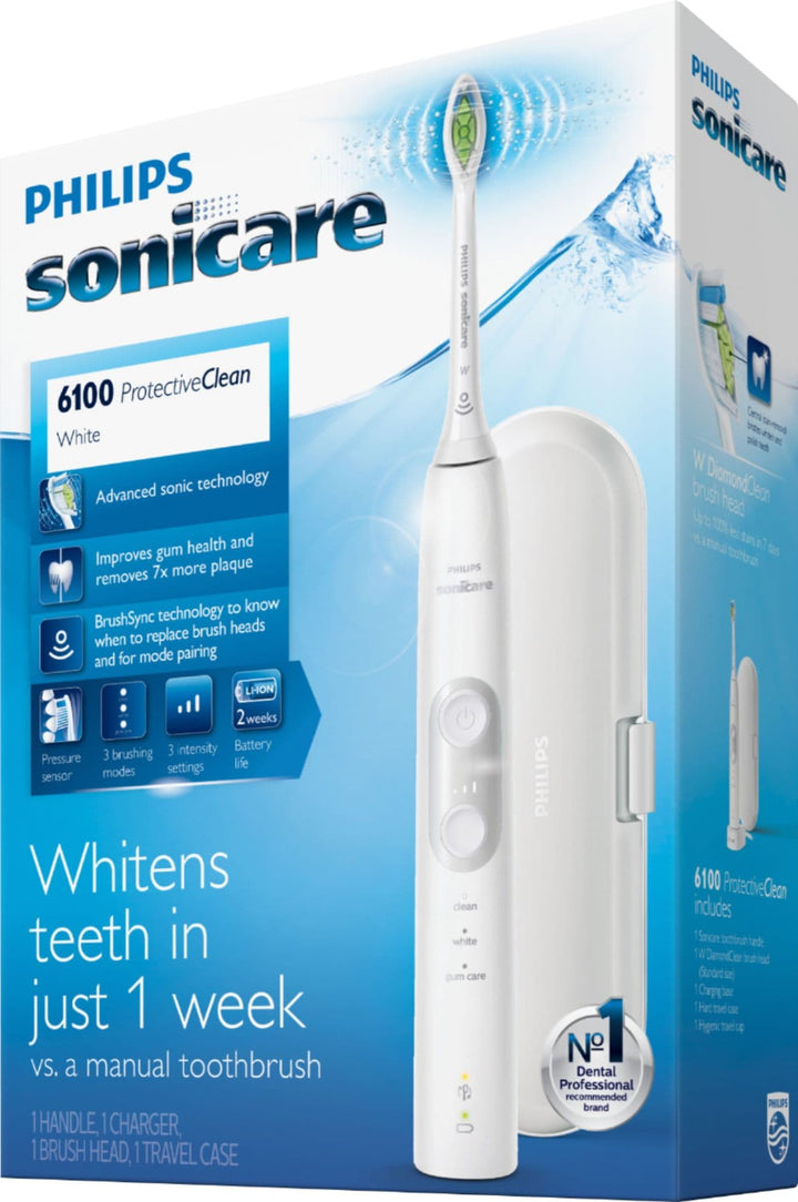 Philips Sonicare - ProtectiveClean 6100 Rechargeable Toothbrush - White_3
