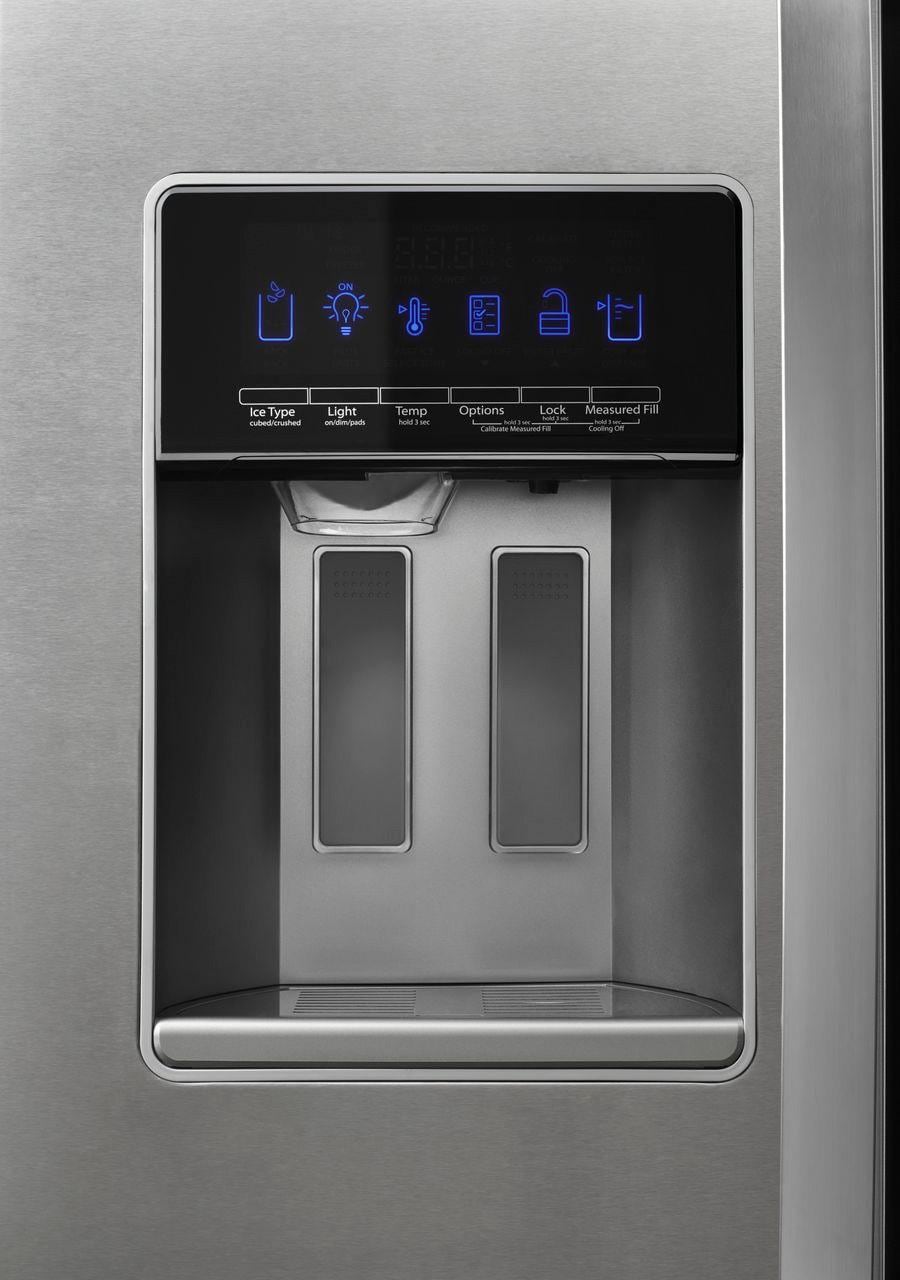 Whirlpool - 20.6 Cu. Ft. Side-by-Side Counter-Depth Refrigerator - Stainless steel_1