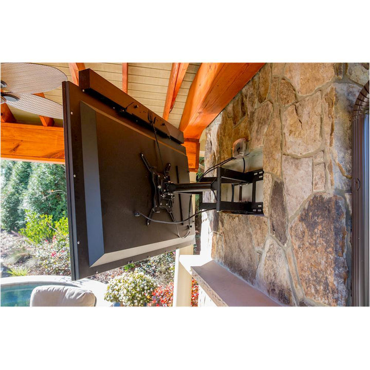 SunBriteTV - Outdoor Tilting TV Wall Mount for Most 37" - 80" TVs - Extends 30.7" - Powder coated black_6
