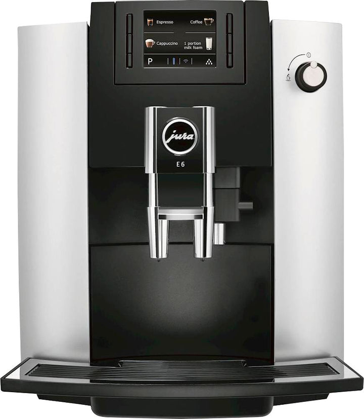 Jura - E6 Espresso Machine with 15 bars of pressure - Platinum_0