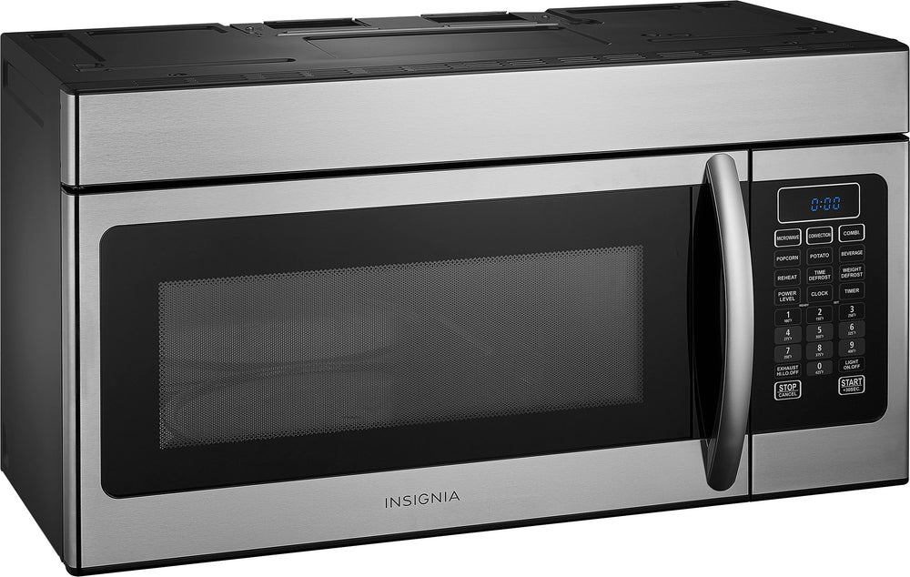 Insignia™ - 1.5 Cu. Ft. Convection Over-the-Range Microwave - Stainless steel_1