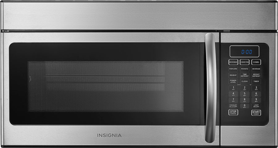 Insignia™ - 1.5 Cu. Ft. Convection Over-the-Range Microwave - Stainless steel_0
