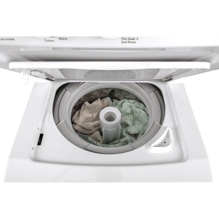 GE - 2.3 Cu. Ft. Top Load Washer and 4.4 Cu. Ft. Gas Dryer Laundry Center - White on white_2