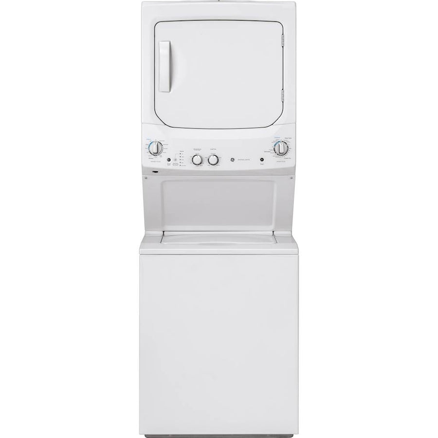 GE - 3.8 Cu. Ft. Top Load Washer and 5.9 Cu. Ft. Electric Dryer Laundry Center - White_0