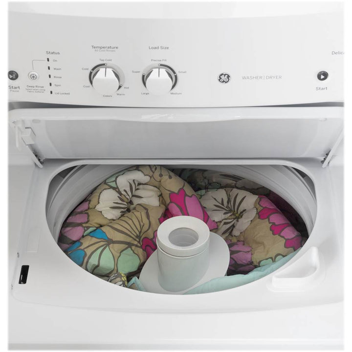 GE - 3.8 Cu. Ft. Top Load Washer and 5.9 Cu. Ft. Electric Dryer Laundry Center - White_4