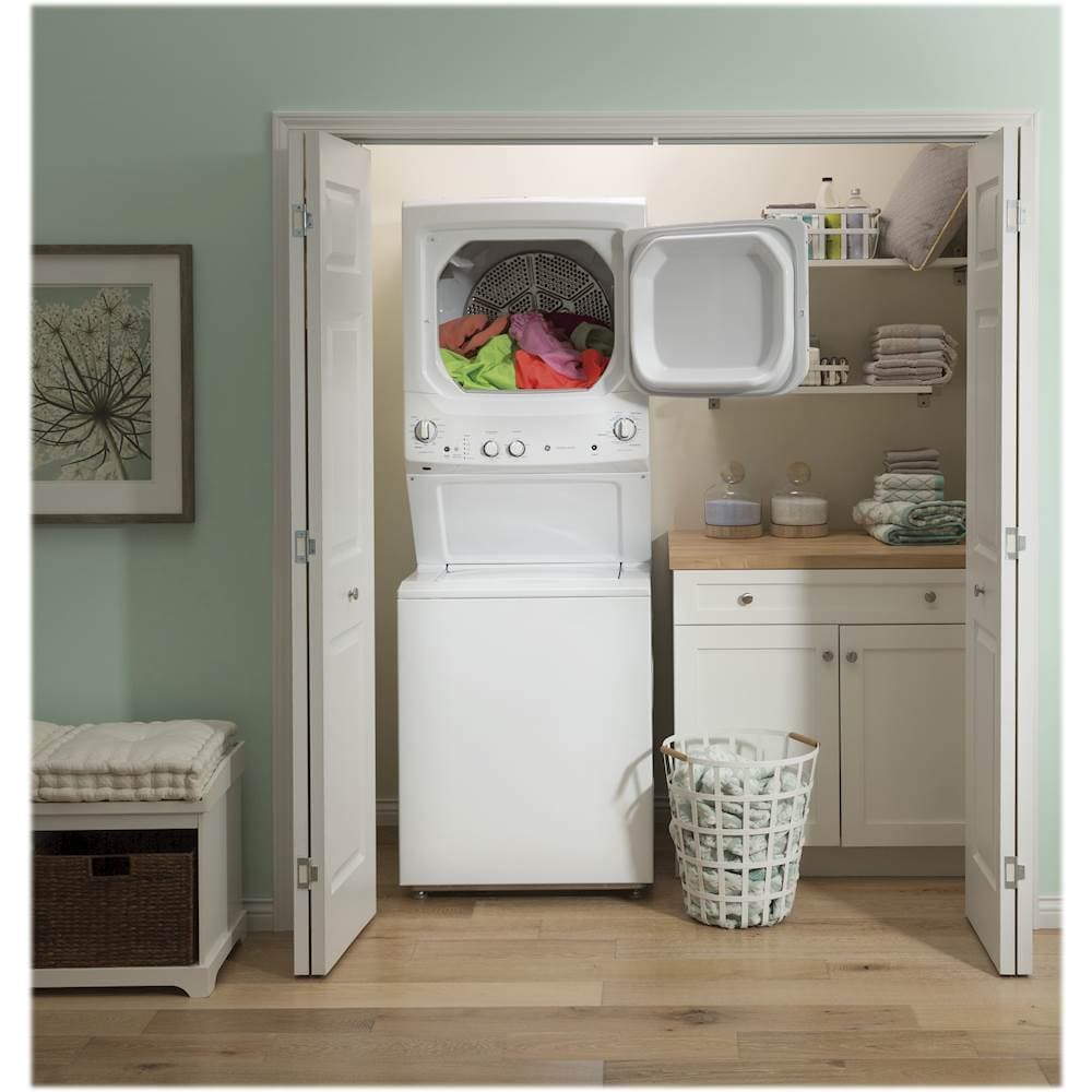 GE - 3.8 Cu. Ft. Top Load Washer and 5.9 Cu. Ft. Electric Dryer Laundry Center - White_13