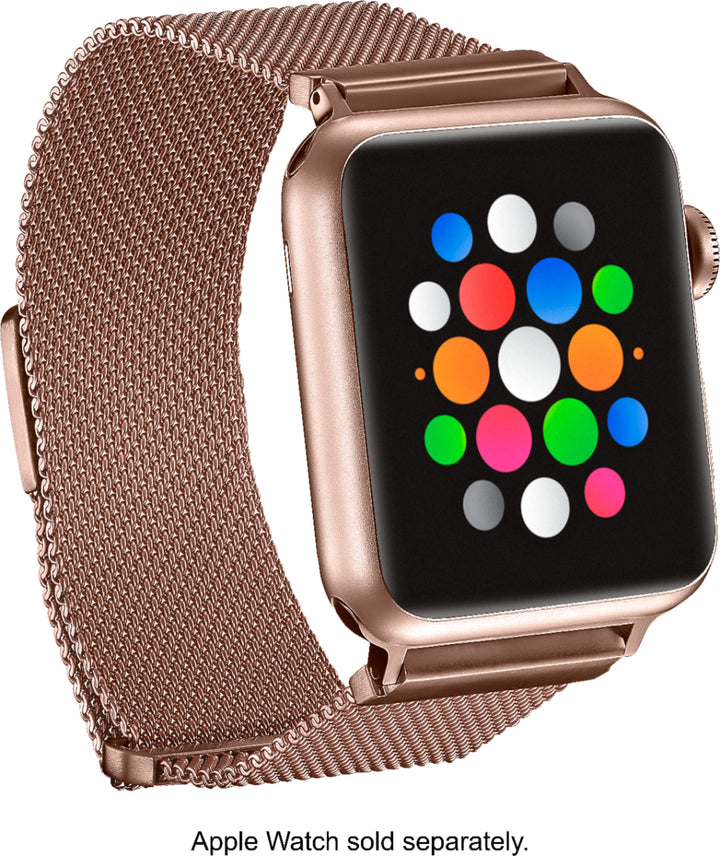 Platinum™ - Magnetic Stainless Steel Mesh Band for Apple Watch 38mm, 40mm and Apple Watch Series 8 41mm - Rose Gold_0