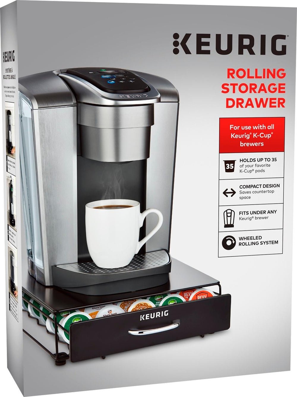 Keurig - 35 K-Cup Coffee Pods Drawer Storage - Black_1