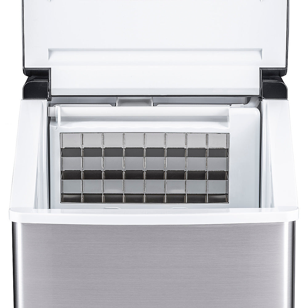NewAir - 40-lb Clear Ice Maker - Stainless steel_4