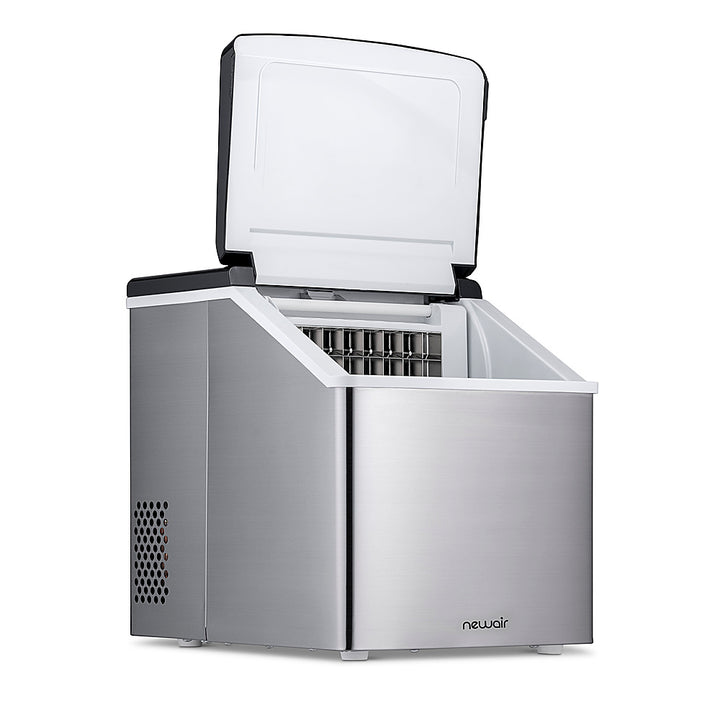 NewAir - 40-lb Clear Ice Maker - Stainless steel_2