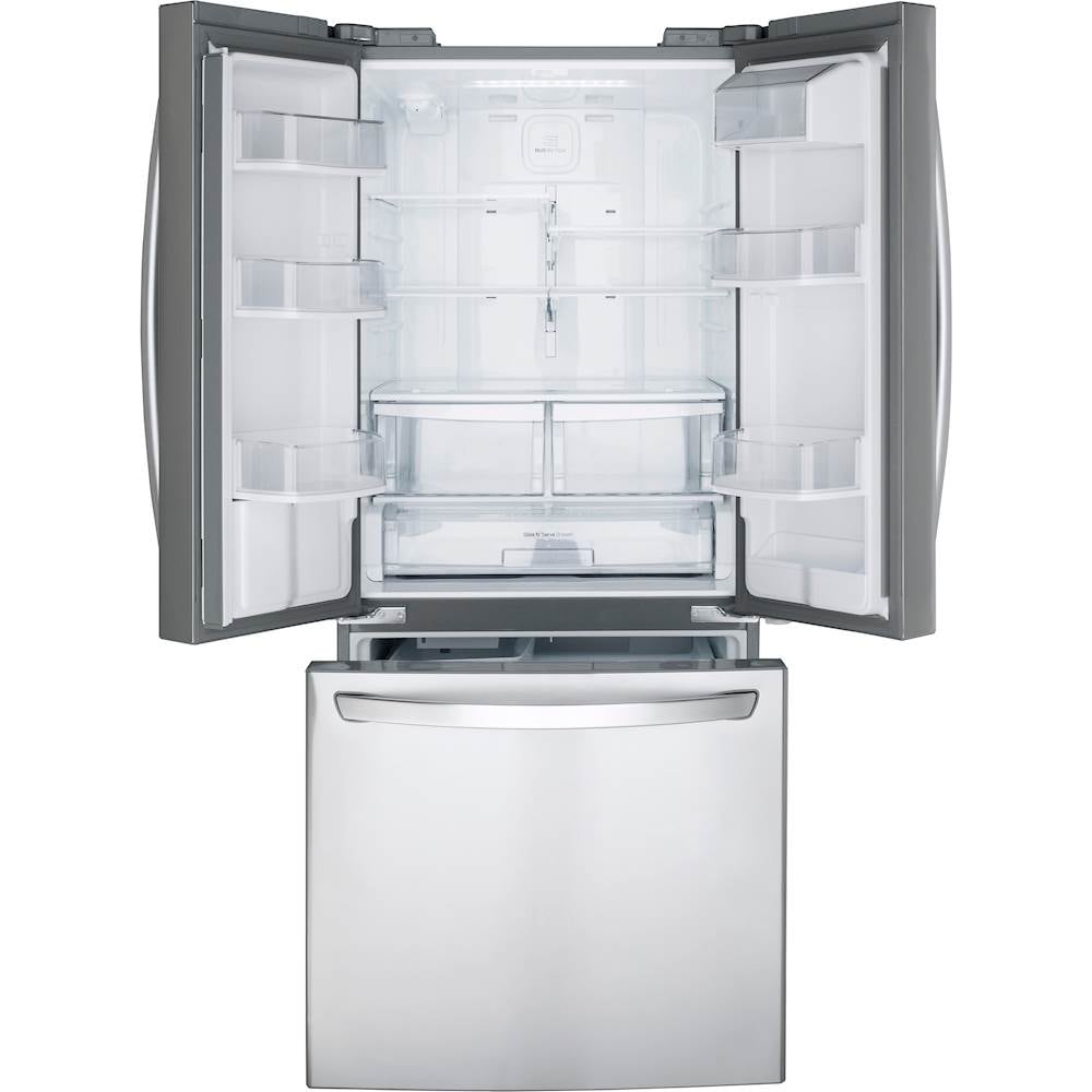 LG - 21.8 Cu. Ft. French Door Refrigerator - Stainless steel_8