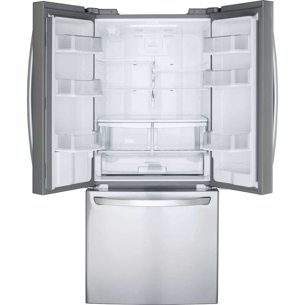 LG - 21.8 Cu. Ft. French Door Refrigerator - Stainless steel_2