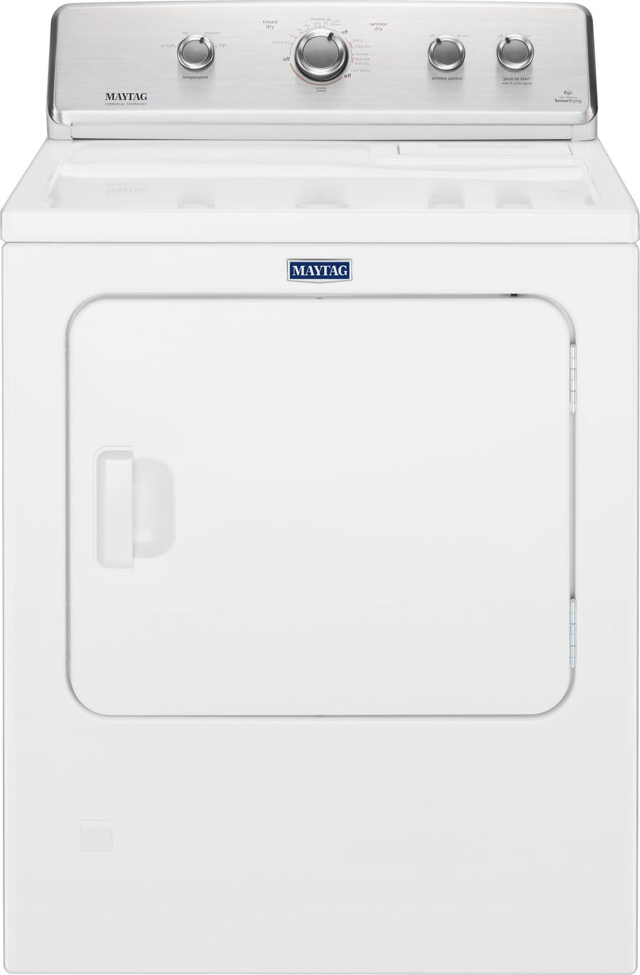 Maytag - 7 Cu. Ft. Electric Dryer with Wrinkle Control Option - White_0