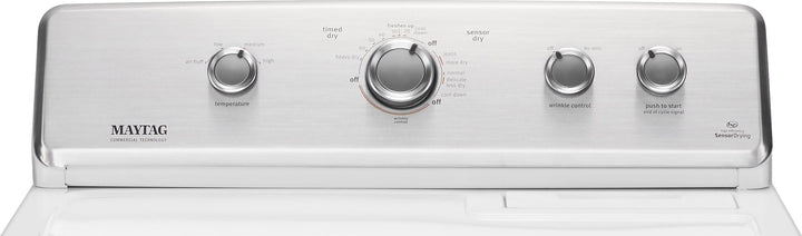 Maytag - 7 Cu. Ft. Electric Dryer with Wrinkle Control Option - White_5