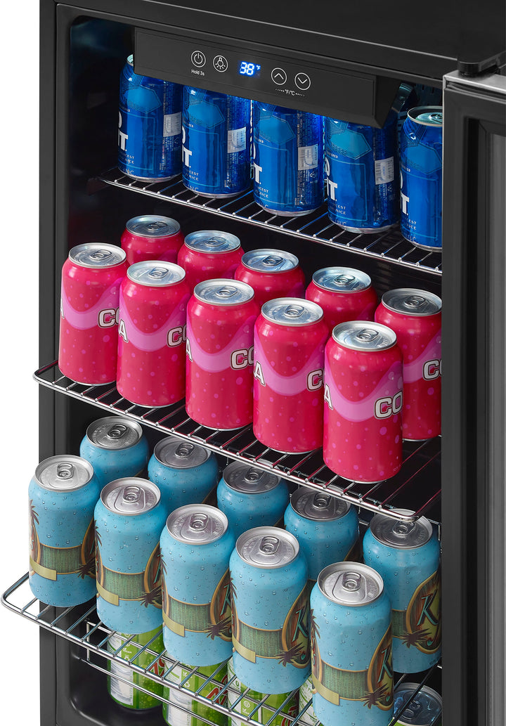 Insignia™ - 115-Can Beverage Cooler - Stainless steel_6