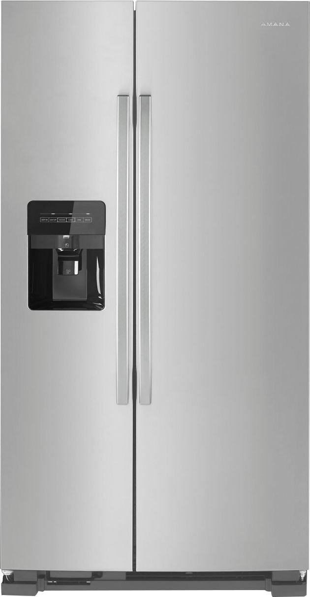 Amana - 21.4 Cu. Ft. Side-by-Side Refrigerator - Stainless steel_0