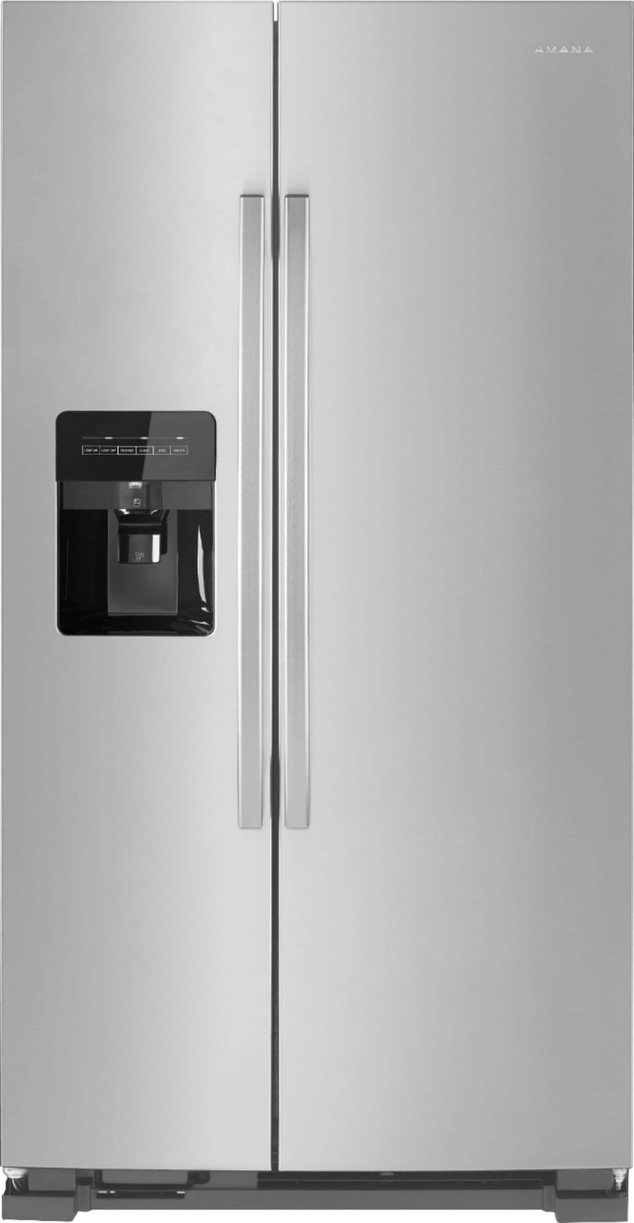 Amana - 24.5 Cu. Ft. Side-by-Side Refrigerator with Water and Ice Dispenser - Stainless steel_0
