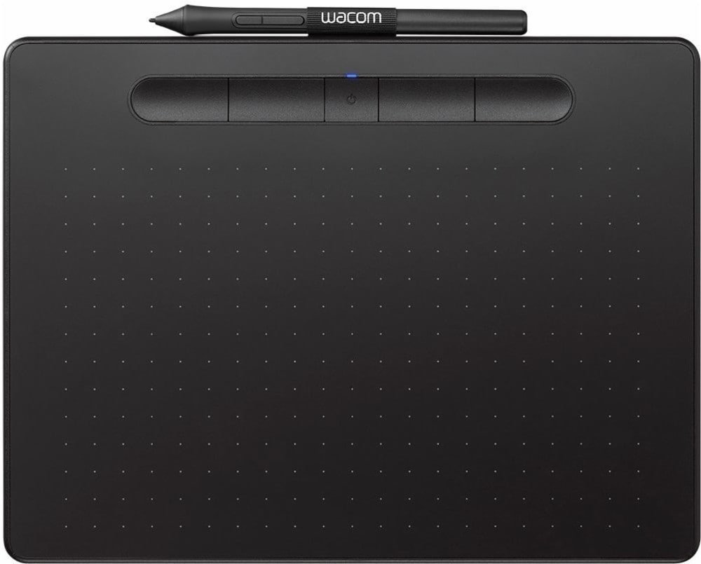 Wacom - Intuos Wireless Graphics Drawing Tablet for Mac, PC, Chromebook & Android (Medium) with Software Included - Black_1