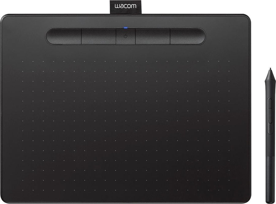 Wacom - Intuos Wireless Graphics Drawing Tablet for Mac, PC, Chromebook & Android (Medium) with Software Included - Black_0