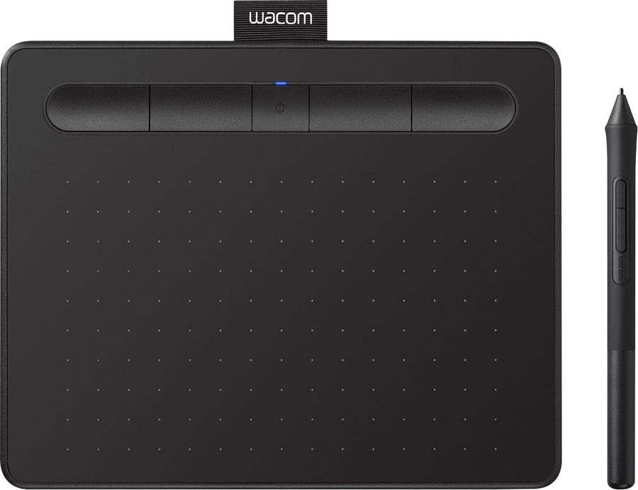 Wacom - Intuos Wireless Graphics Drawing Tablet for Mac, PC, Chromebook & Android (small) with Software Included - Black_0