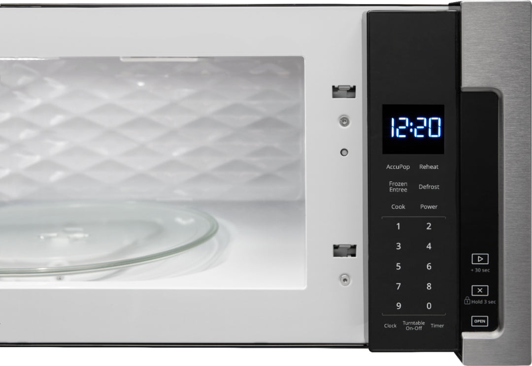 Whirlpool - 1.1 Cu. Ft. Low Profile Over-the-Range Microwave Hood Combination - Stainless steel_6