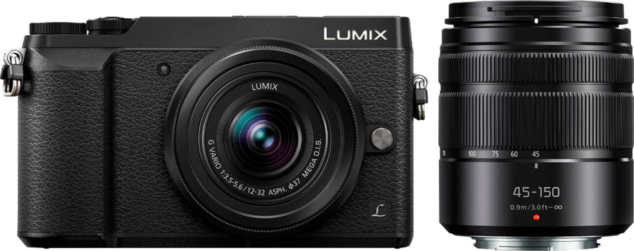 Panasonic - LUMIX GX85 Mirrorless 4K Photo Digital Camera Body Two Lens Bundle with 12-32mm and 45-150mm Lenses - DMC-GX85WK - Black_0