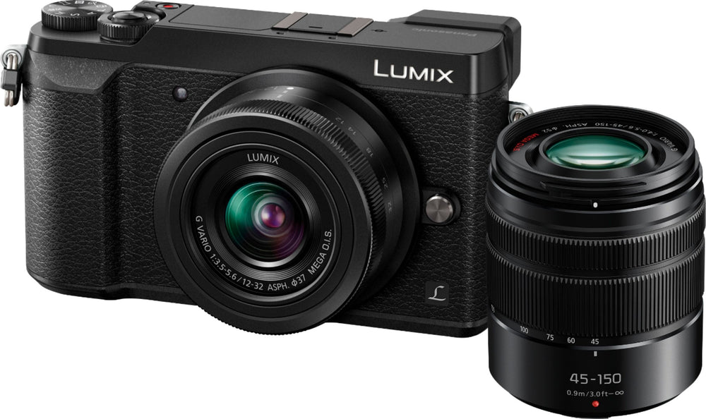 Panasonic - LUMIX GX85 Mirrorless 4K Photo Digital Camera Body Two Lens Bundle with 12-32mm and 45-150mm Lenses - DMC-GX85WK - Black_1