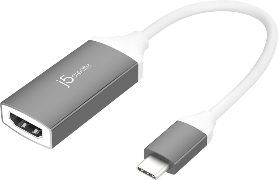 j5create - USB Type-C-to-4k HDMI Video Adapter - Gray/White_0