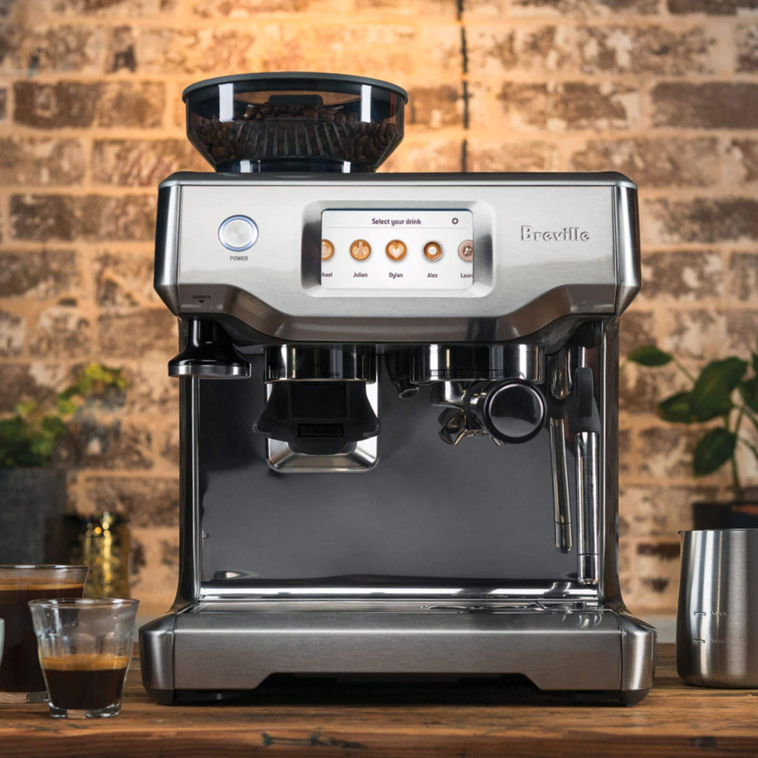 Breville - the Barista Touch Espresso Machine with 9 bars of pressure, Milk Frother and integrated grinder - Stainless Steel_4