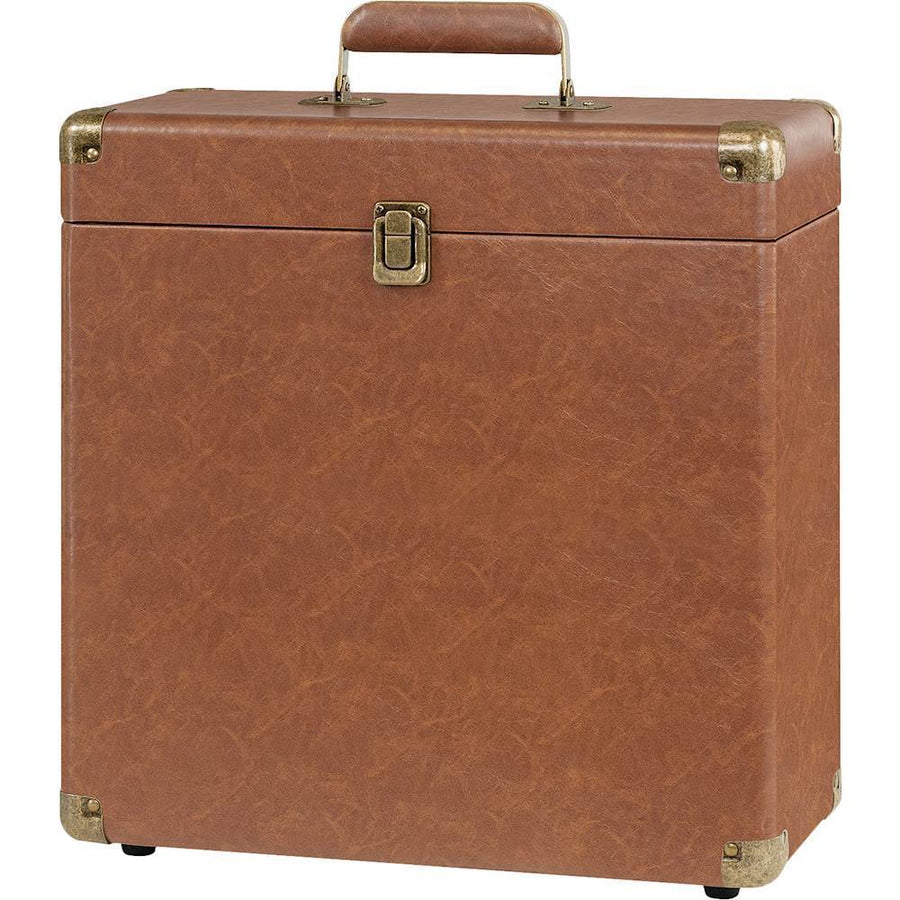 Victrola - Storage Case for Vinyl Turntable Records - Brown_0