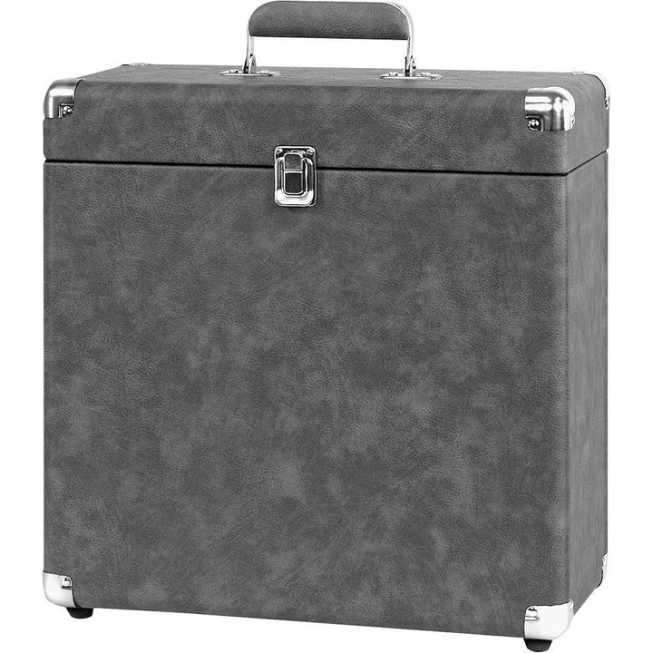 Victrola - Storage Case for Vinyl Turntable Records - Gray_0