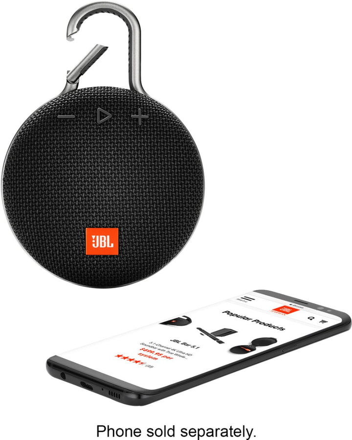 JBL - Clip 3 Portable Bluetooth Speaker - Black_2