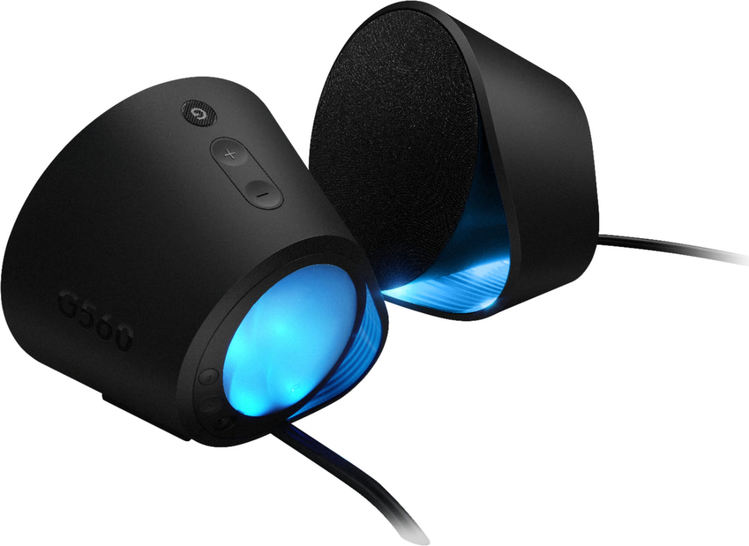 Logitech - G560 LIGHTSYNC 2.1 Bluetooth Gaming Speakers with Game Driven RGB Lighting (3-Piece) - Black_5