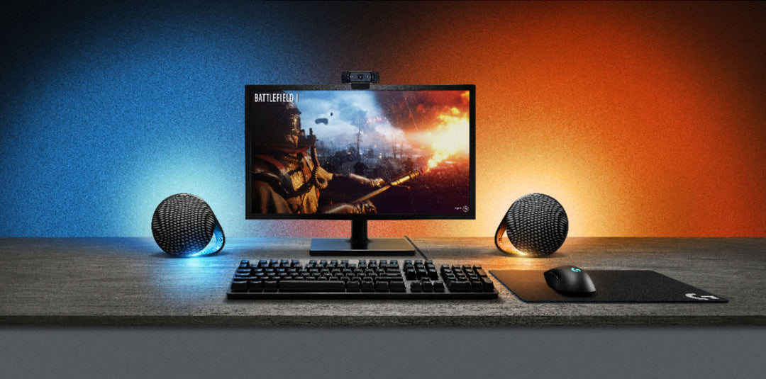 Logitech - G560 LIGHTSYNC 2.1 Bluetooth Gaming Speakers with Game Driven RGB Lighting (3-Piece) - Black_3