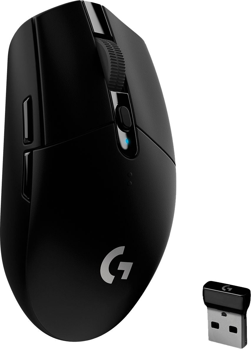 Logitech - G305 LIGHTSPEED Wireless Optical 6 Programmable Button Gaming Mouse with 12,000 DPI HERO Sensor - Black_0