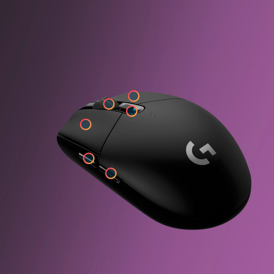 Logitech - G305 LIGHTSPEED Wireless Optical 6 Programmable Button Gaming Mouse with 12,000 DPI HERO Sensor - Black_5