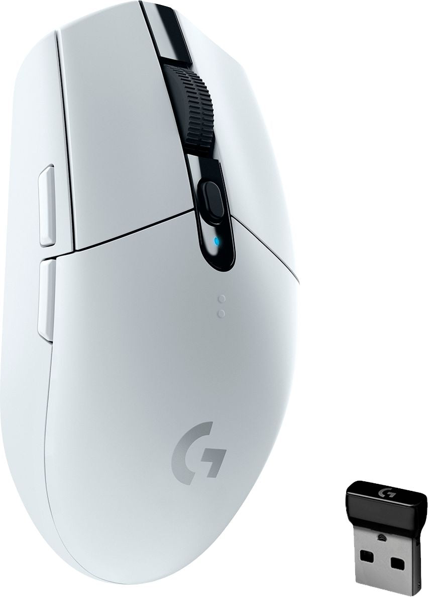 Logitech - G305 LIGHTSPEED Wireless Optical Gaming Mouse with 6 Programmable Button 12,000 DPI HERO Sensor - White_0