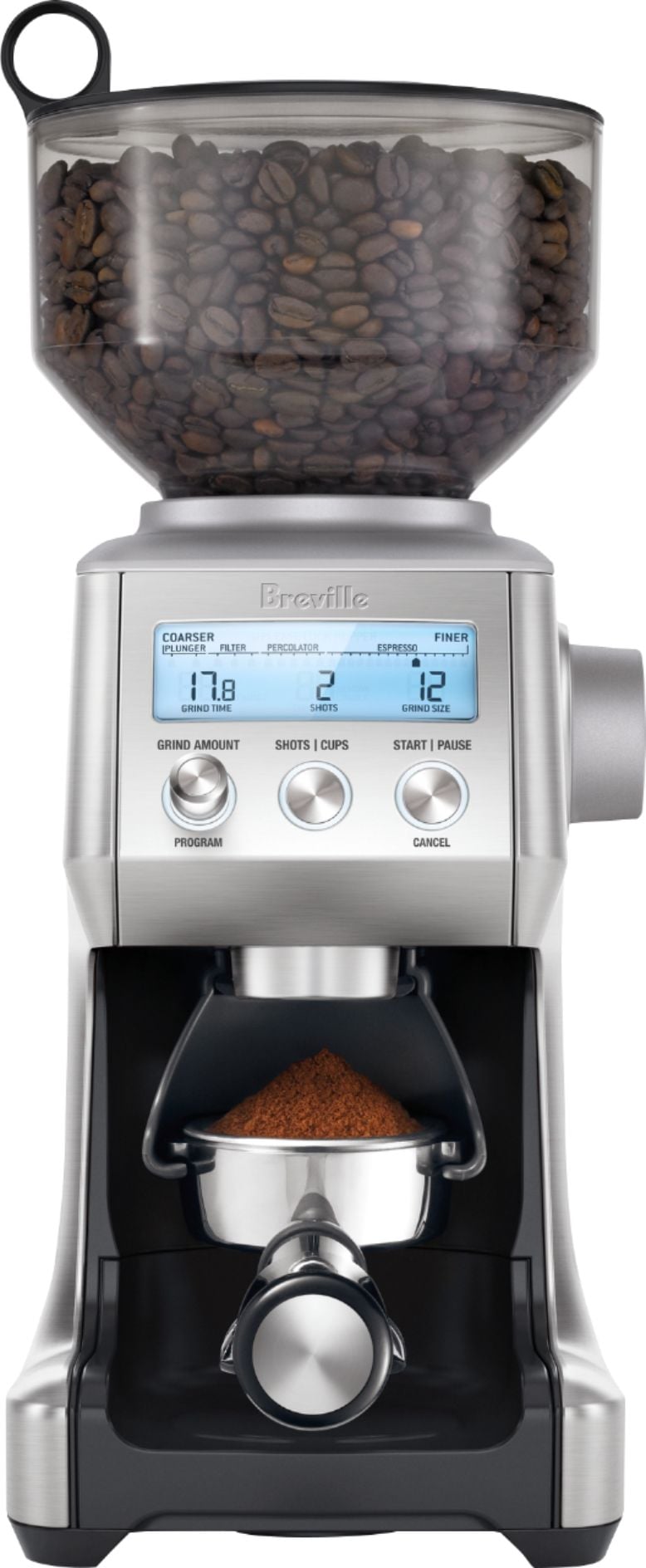 Breville - the Smart Grinder Pro 12-Cup Coffee Grinder - Stainless Steel_0