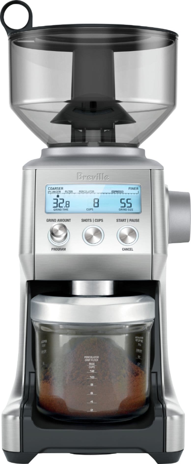 Breville - the Smart Grinder Pro 12-Cup Coffee Grinder - Stainless Steel_2