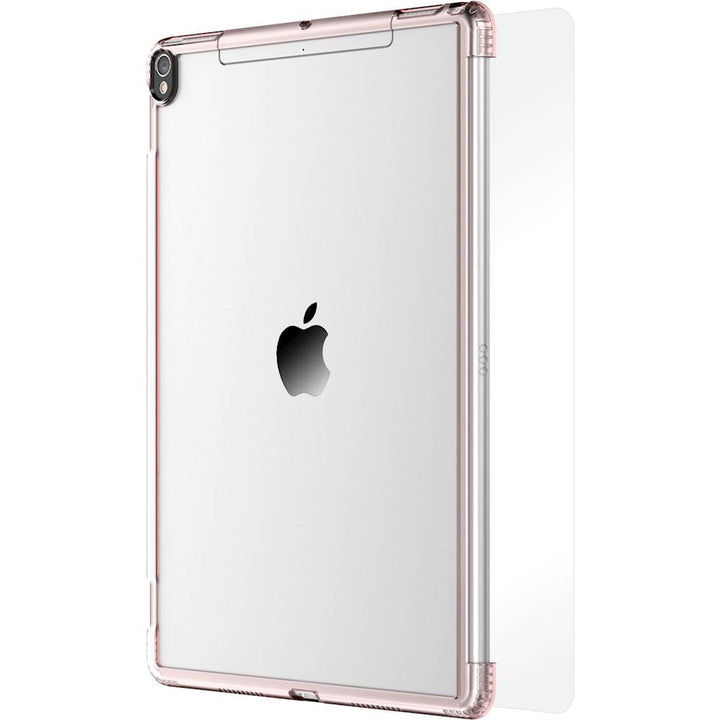 SaharaCase - Clear Case with Glass Screen Protector for Apple® iPad® Pro 10.5" and iPad® Air 10.5" (2019) - Clear Rose Gold_1