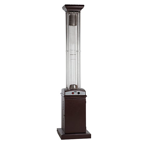 Hammered Bronze Finish Square Flame Patio Heater_0