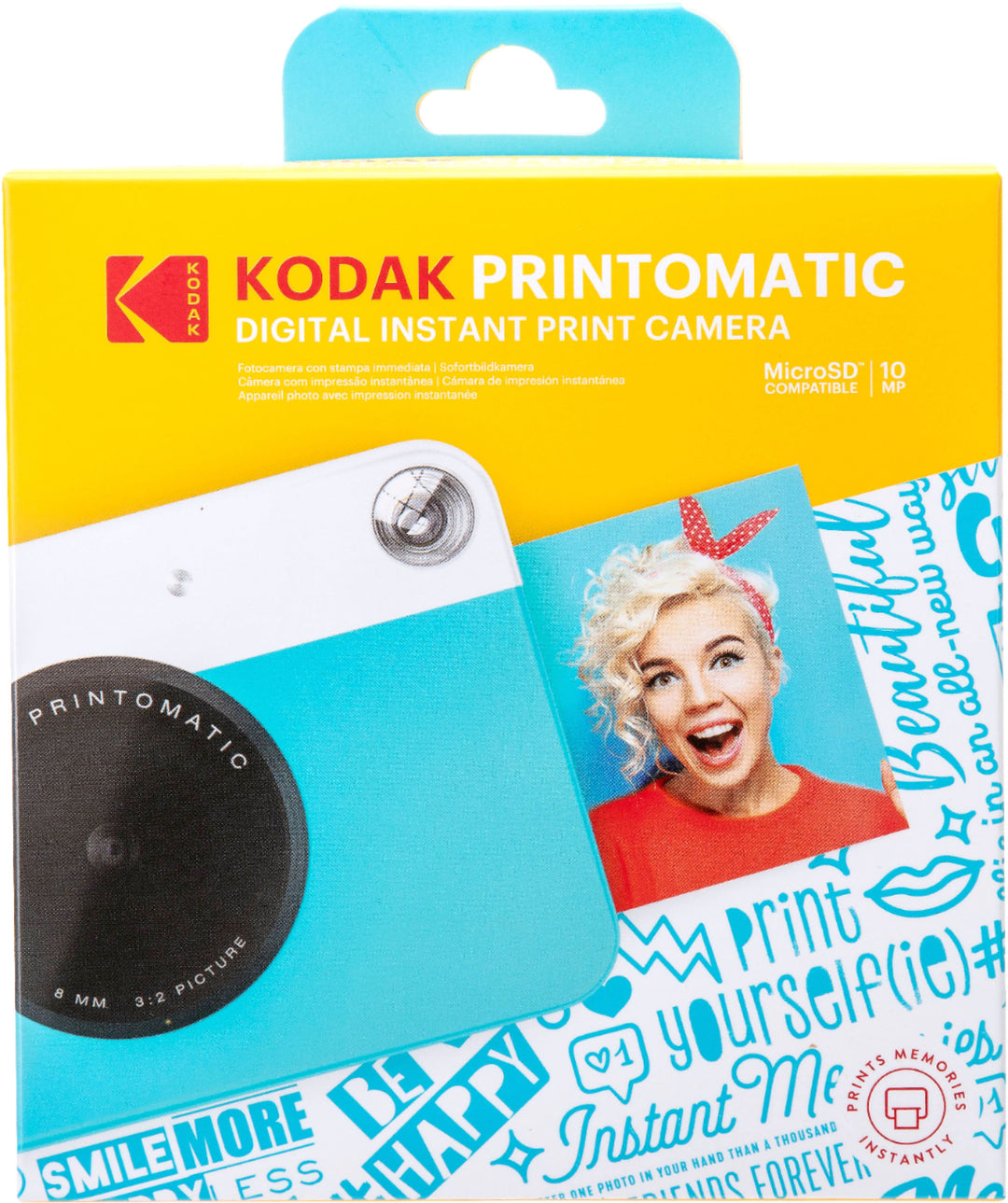 Kodak - PRINTOMATIC 10.0-Megapixel Instant Digital Camera - Blue_7